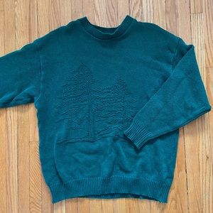 Green Knit Forest Sweater